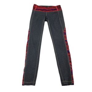 Athleta Activewear Leggings Womens Small Gray Nylon Elastic Waist Logo Pull On